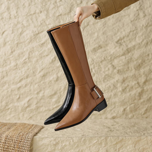 贵气优雅，尖头骑士靴HB-Z979 商品图3