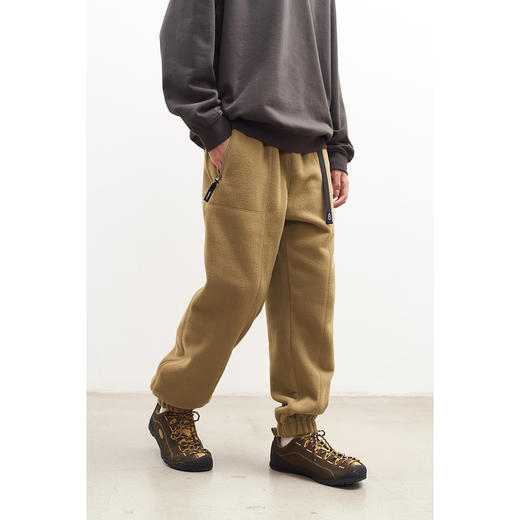 吃茶去chichaqu山系抓绒卡扣摇粒绒长裤 商品图6