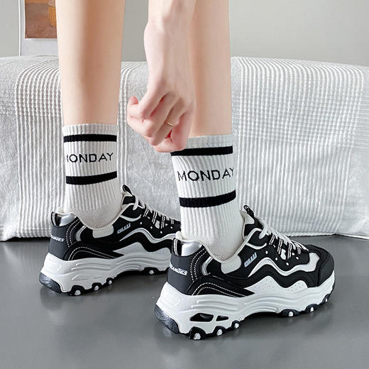 「三款配色！厚底款」韩版2023秋季新款老爹鞋女学生韩版运动鞋休闲厚底跑步鞋 商品图2