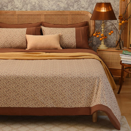 漫舞美拉德四件套全棉纯棉床单被罩枕头床品轻奢高级感 商品图0