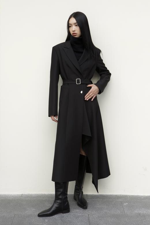 长款不规则西装风衣 商品图2