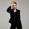 NG117斯尔丽2023秋季新款合体修身金丝绒西装外套 商品缩略图0