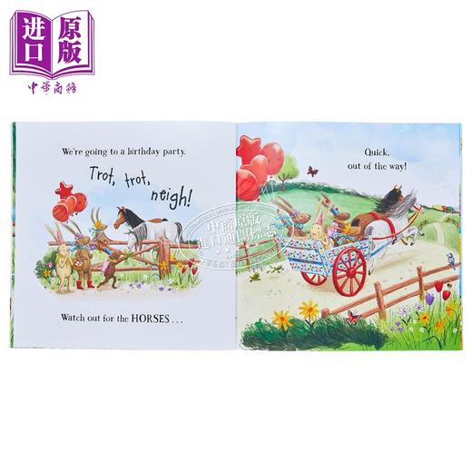 【中商原版】小兔兔一族 英文绘本8册套装 Were Going on a Treasure Egg Hunt Birthday Party Elf Chase Elf Chase Bunnies 商品图4