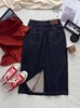 女牛仔A字半裙45312 商品缩略图1