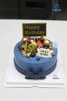 蝴蝶结翻糖绅士男孩蛋糕