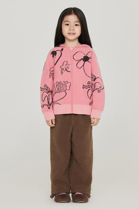 jnby  23年冬款  中长款开襟毛衫 1NA311100