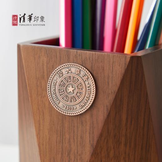 清华文创校徽创意款多面体笔筒 商品图1