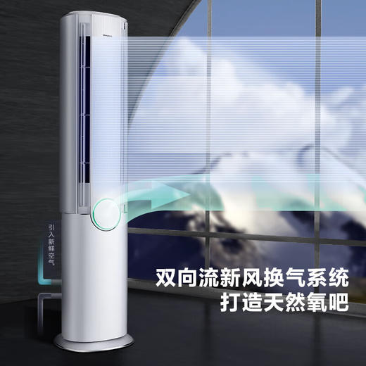 格力/空调/KFR-72LW/(72582)FNhCa-B1(WIFI)/臻新风 3匹 新风空调 新一级能效 变频冷暖 柜机空调 商品图3
