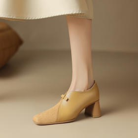 优雅舒适，舒适马毛深口单鞋ZYY-A559