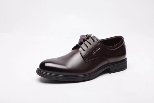 沙驰男鞋2023秋季款舒适头层牛皮鞋透气系带休闲 商品图0