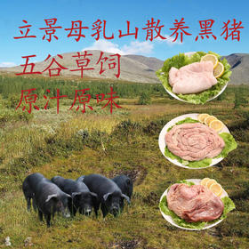 山西立景母乳山农家林间散养正宗黑猪肉猪肚猪大肠猪肘板油猪头猪尾巴