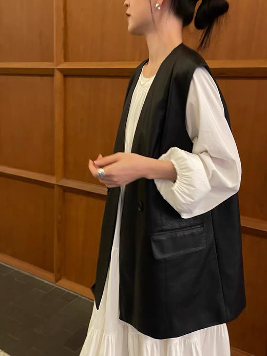 杭货皮马甲 商品图2