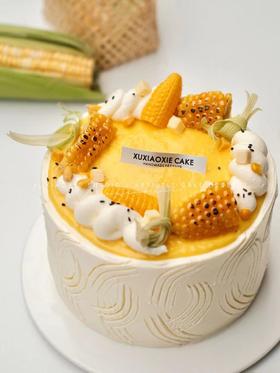 【养生玉米黑芝麻蛋糕】