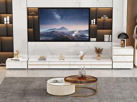 宜臣家具 现代简约 电视柜 岩板+多层实木+松木[免费送装，偏远地区除外]