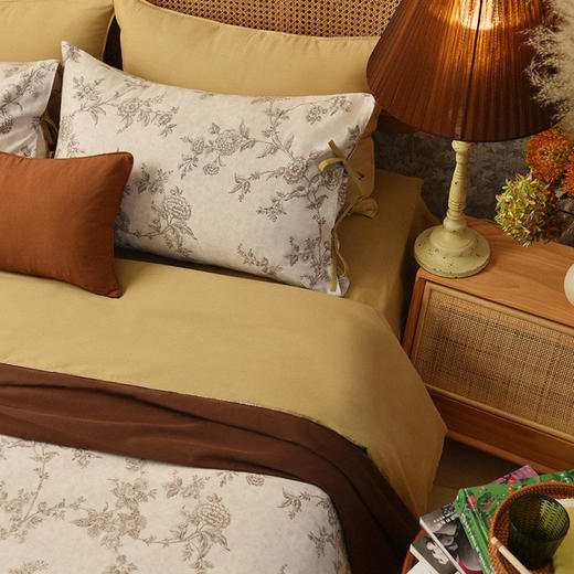 蔷薇之舞四件套全棉纯棉床单被罩枕头床品轻奢高级感 商品图1