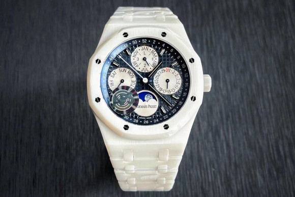 APS厂爱彼26579白陶瓷皇家橡树腕表做工评测