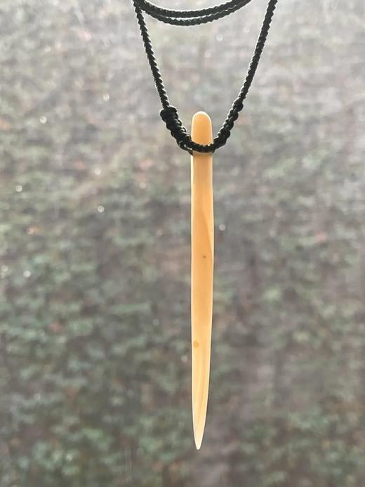 鱼脑冻瑪瑙缝衣针形吊坠项链，顺丰包邮 商品图5