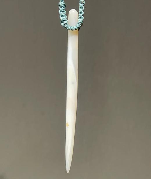 鱼脑冻瑪瑙缝衣针形吊坠项链，顺丰包邮 商品图4