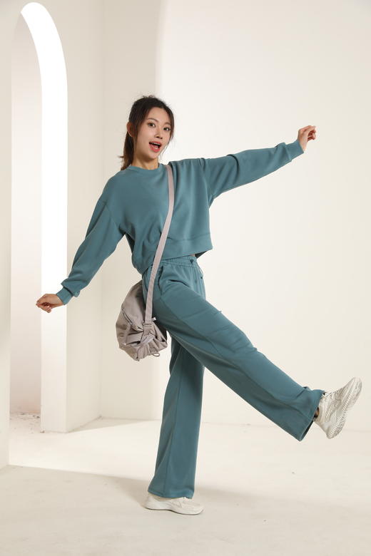 哈瓦塔直通抽绳加厚秋装休闲运动裤 H321152 商品图9