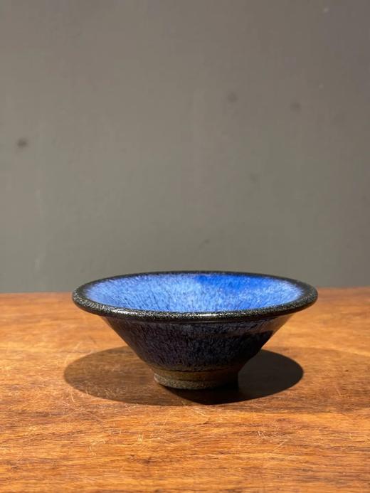 蓝曜变兔毫斑天目盏与黑白刻花盏托，顺丰包邮 商品图4