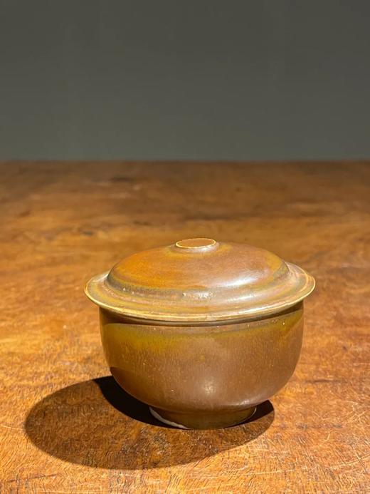 定窑外柿红内白釉盖碗，顺丰包邮 商品图2