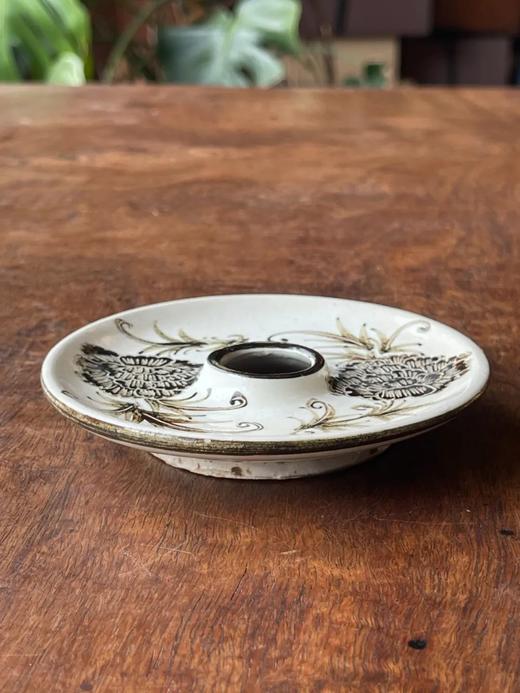 蓝曜变兔毫斑天目盏与黑白刻花盏托，顺丰包邮 商品图11