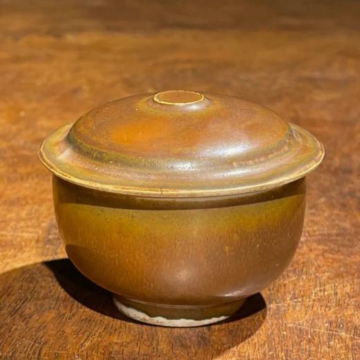 定窑外柿红内白釉盖碗，顺丰包邮 商品图1