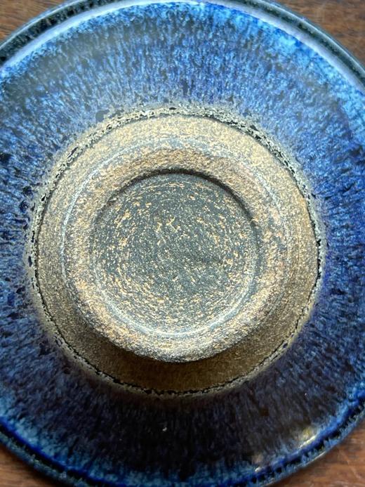 蓝曜变兔毫斑天目盏与黑白刻花盏托，顺丰包邮 商品图9