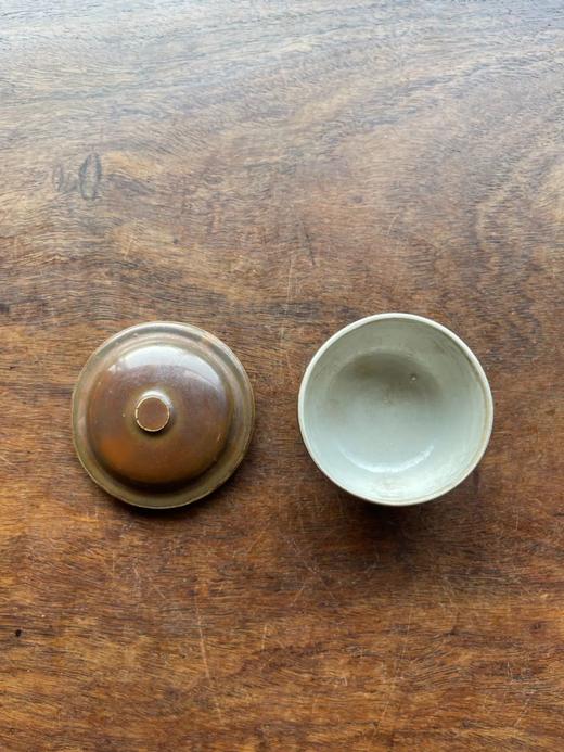 定窑外柿红内白釉盖碗，顺丰包邮 商品图5