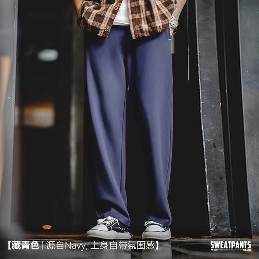 马登工装 美式休闲空气层卫裤cityboy宽松垂感抗皱弹力直筒裤男秋 商品图4