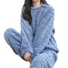雀说~法兰绒暖暖裤套装女加厚家居服珊瑚绒睡衣女保暖宽松休闲大码冬天00001 商品缩略图4