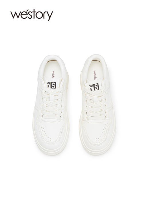westory2023秋季新品小个子舒适增高休闲鞋时尚圆头板鞋W23CM73961 商品图1