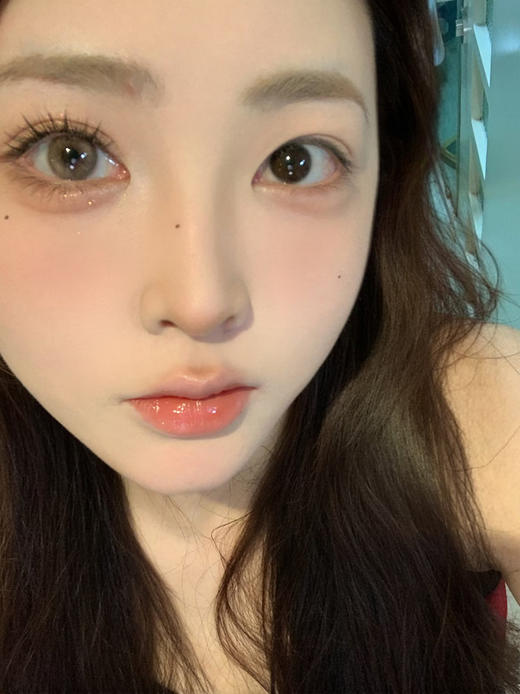 Smmerbaby 香槟奶咖 月抛 两片 14.5mm 参考着色 13.6mm 基弧 8.5 含水 40% 新锐国货 商品图3