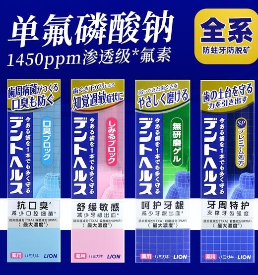 包邮！日本进口狮王专研系列防蛀牙高氟牙膏85g/支 商品图0