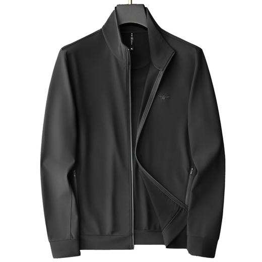 ALBB-立领男士外套秋季运动开衫加绒棒球服男装秋冬针织休闲夹克 商品图4