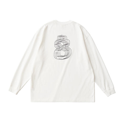 吃茶去chichaqu 后背印花葫芦图形 长袖T恤 商品图1