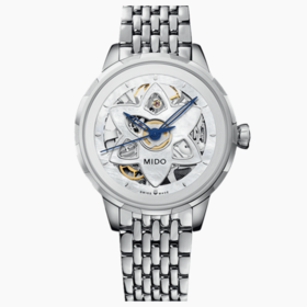 美度 MIDO 花淅系列绽放款长动能女士腕表-星光银 M043.236.11.101.00