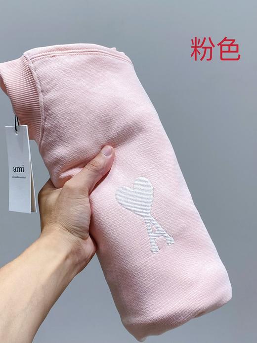 点此购买 AMI经典刺绣爱心男女款圆领卫衣 xg 269293 商品图2