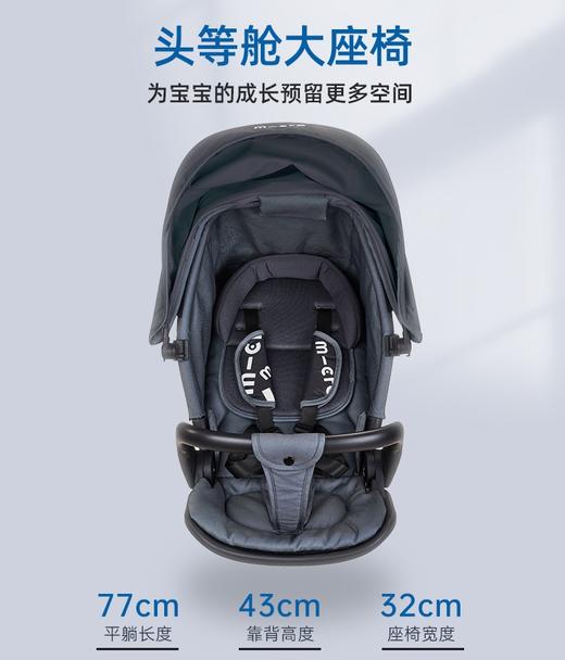m-cro 迈古360升级款婴幼儿散步车手推车轻便折叠双向遛娃 商品图1
