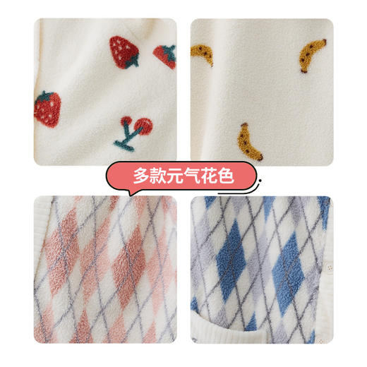 秋冬季爆款【连帽印花长款套装】珊瑚绒加厚睡衣套装  家居服套装可外穿 卡通睡袍  商品图1