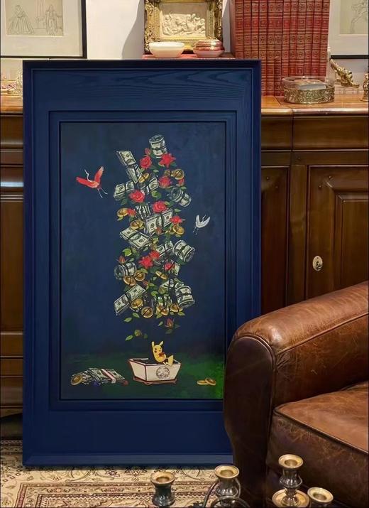 kenny_z版画《常玉有钱花》10版-蓝色皮卡丘 商品图4