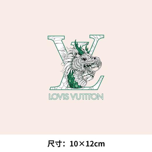 龙年新年定制图案新款遇龙潮文字热转印烫画贴定制白墨衣服装贴潮 商品图3