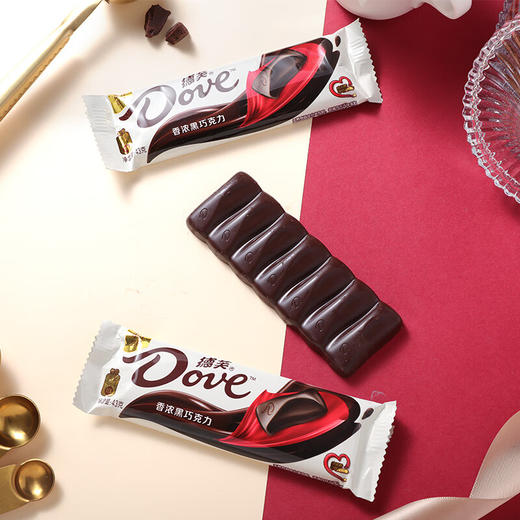 德芙（Dove）香浓黑巧克力43g*12共516g休闲小零食糖果礼物 商品图5