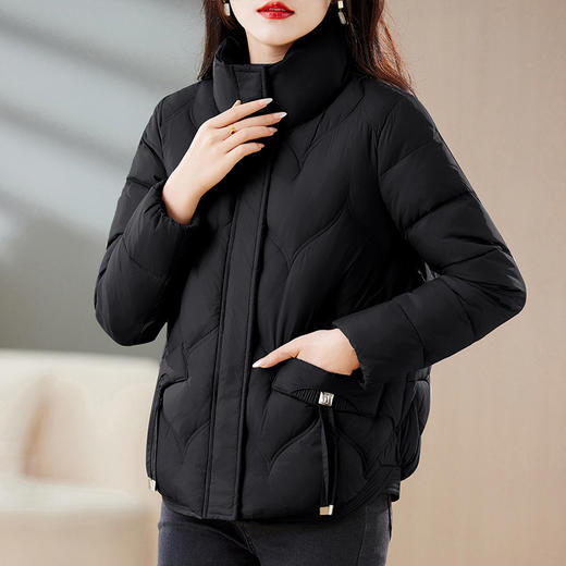 冬季新款，时尚气质保暖羽绒服女装加绒短款休闲羽绒服QYM-KED-Q3838-Y 商品图6