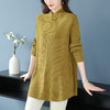 妈妈中长款半高领连衣裙，国风中年女装秋冬新款立领显瘦内搭毛衣裙CC-10-3321 商品缩略图3
