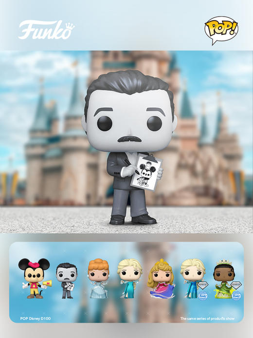 Funko POP Icons D100 Walt 华特迪士尼与画手办 67994 商品图1