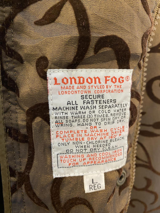 90年代 Vintage LONDON FOG 伦敦雾  可拆卸夹棉内衬 棉服 夹棉外套_CTJK(L) 商品图3