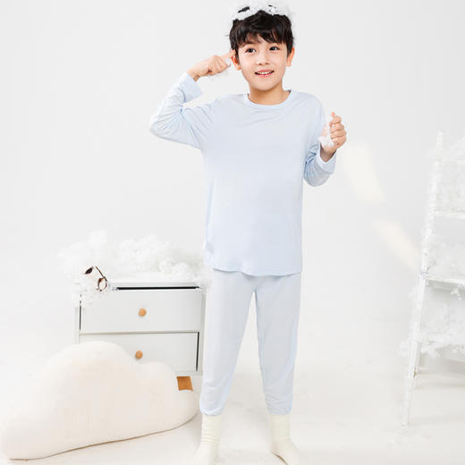 棉果果商场同款春季新品兰精莫代尔80-130尺码内衣家居服睡衣上衣+裤子套头套装M111302423107 商品图4