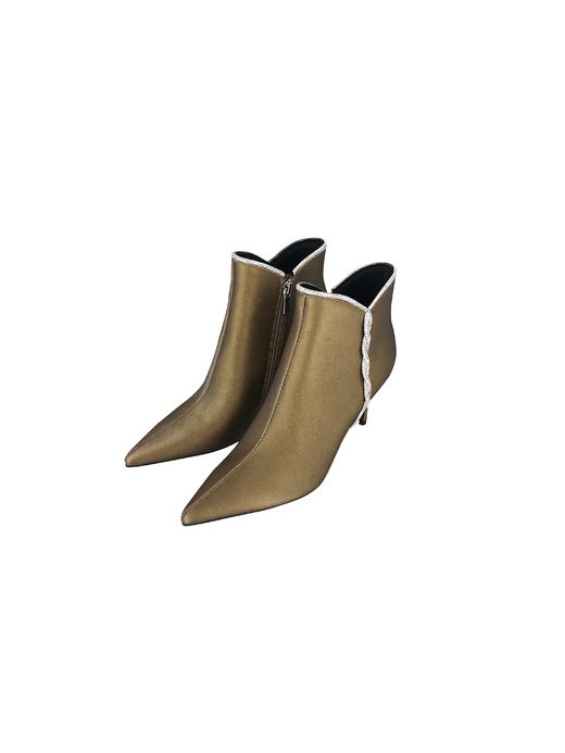 SAFICOO 气质时尚 高跟短靴 法式小细跟尖头短靴 商品图3