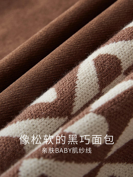 【专属特价】熙世界学院风长袖连衣裙套装女士秋冬提花针织马甲衬衫裙子两件套 商品图3